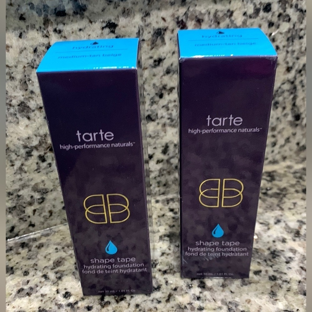 New Tarte Shape Tape Hydrating Foundation Med-Tan Beige